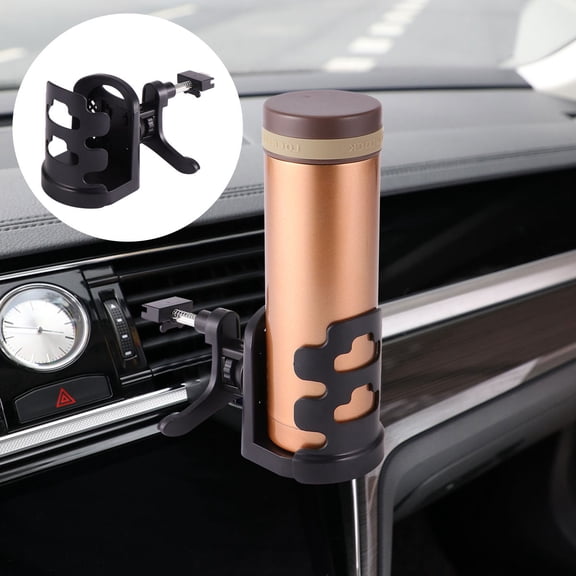 LEORX 1Pcs Black Plastic Car Air Vent Drink Rack Beverage Stand for Cup Holder Accessories