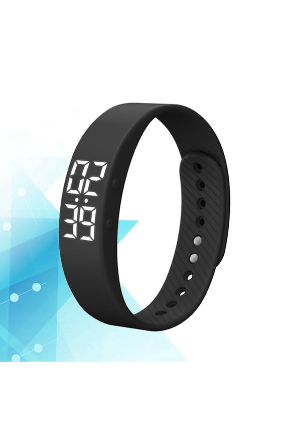 1Pcs Bracelet Watch Circular Silicone for Sports Daily Use Waterproof Fitness Tracking