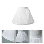 LEORX 1Pcs Bridal Skirt Underskirt White Polyester Layered Petticoat For Party Wedding Dress Style