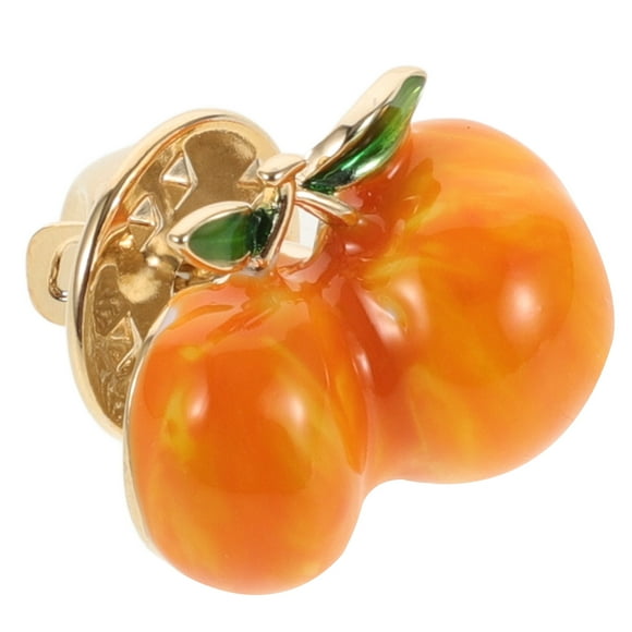 1Pcs Cartoon Peach Brooch Copper Brooch Pin for Women Leisure Occasions