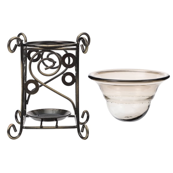 LEORX 1Pcs Censer Burner Dark Brown Iron for Living Room