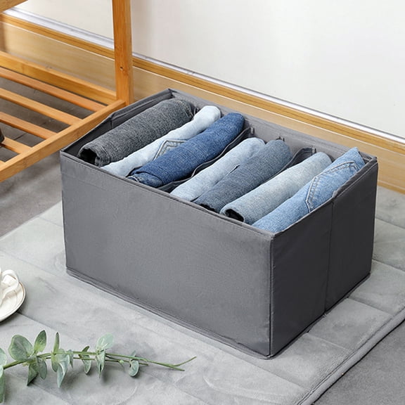 LEORX 1Pcs Clothes Storage Organiser Dark Grey 210D Polyester Simple and Practical for Home Use Women