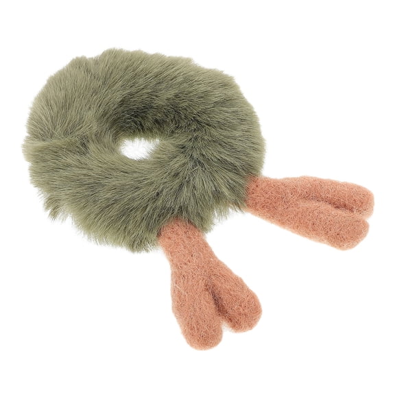 LEORX Hair Accessories for Women Antler Shape Hair Ring Green 1Pack