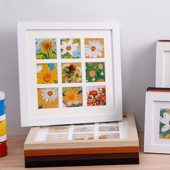 LEORX Desktop Picture Frame Craft Simple Style White Mdf Displaying Photos 1Pcs