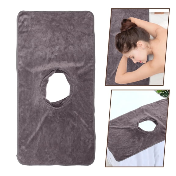 LEORX Massage Bed Cover Grey Microfiber 1Pack 31.5X15.7X0.08In