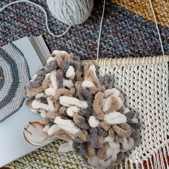 LEORX Multicolor Woolen Yarn for DIY Knitting Crafts Soft Comfortable Handcrafts Material