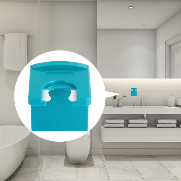 LEORX 1Pcs Hand Soap Holder for Bathroom in Green Rectangular Plastic