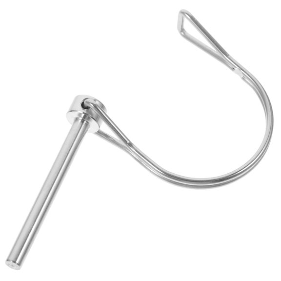 LEORX 1Pcs Heavy Duty Hitch Pin for Farming and Gardening in D-Shaped Silver Design