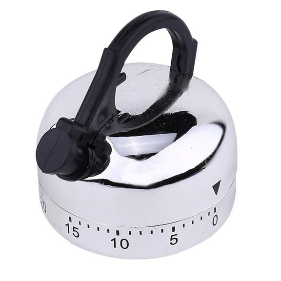 LEORX 1Pcs Kettle Design Mechanical Timer for Students in Kitchen Cooking and Baking