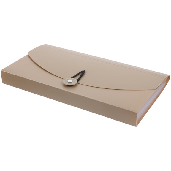 LEORX 1Pcs Khaki Plastic Document Holder for Study 10.2X5.5X1.3in
