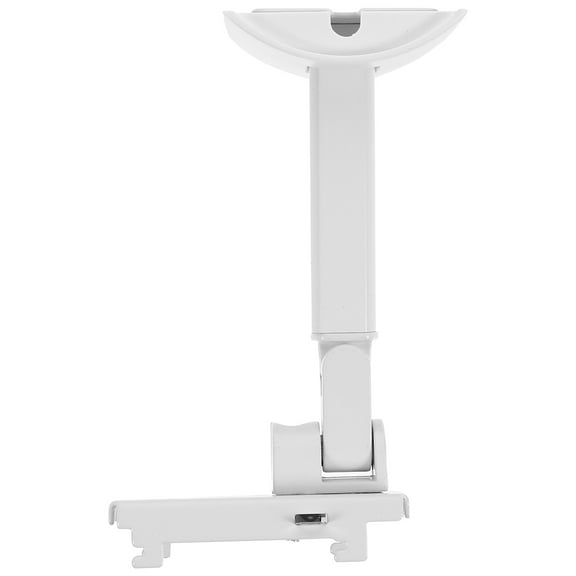 LEORX 1Pc White Wall-Mounted Audio Shelf Adjustable Speaker Stand for Home
