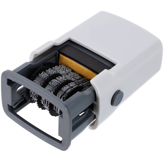 LEORX 1Pcs Multi Color Metal Rectangular Self Inking Roller Stamps For Holiday And Housewarming Parties