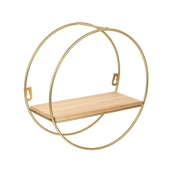 LEORX 1Pcs Nordic Style Geometric Wall Shelf Floating Shelves for Homeowners Design Enthusiasts 9.82X9.82X3.93 In