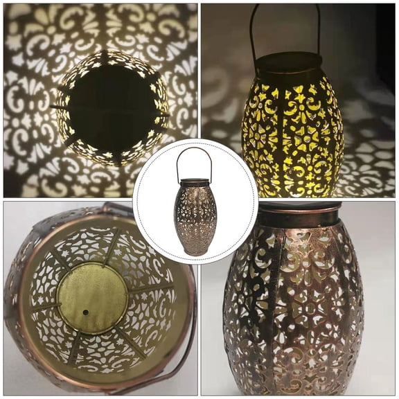 LEORX 1Pcs Outdoor Solar Spot Lights Hollow-out LED Light for Landscape Lighting