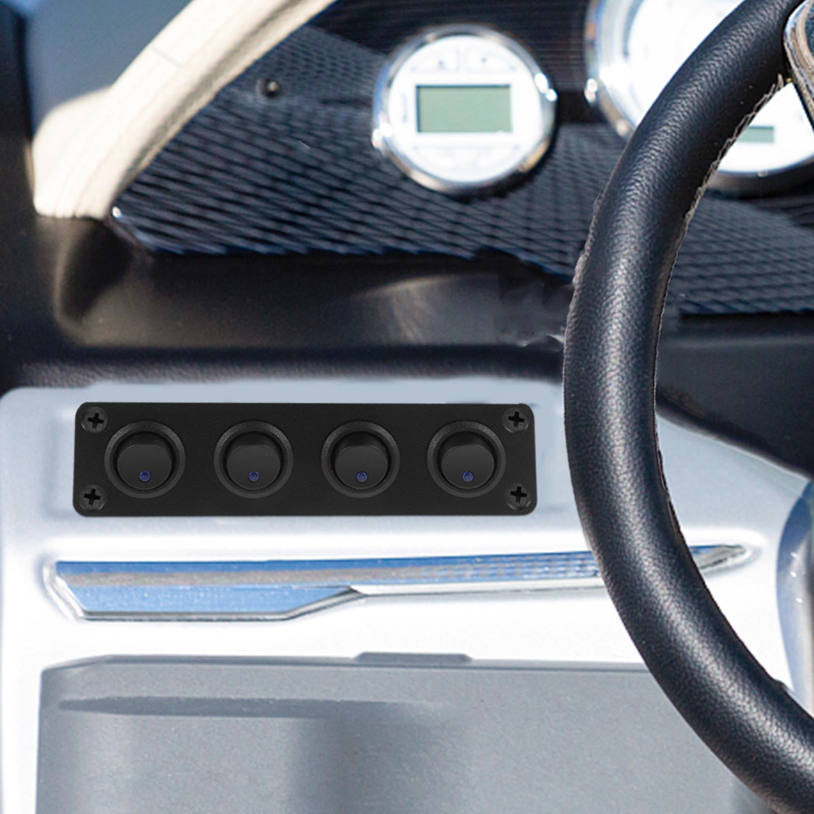 LEORX Multi Color Rocker Switch Panel for Vehicle Car and Marine Use ...