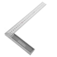 thumbnail image 1 of LEORX 1Pcs Right Angle Ruler Precision Measuring Tool for Carpenter Woodworking Silver Metal Square Shape, 1 of 8