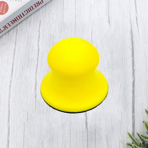 LEORX Hand Sanding Pad Yellow 1Pcs 2.8x2.8in Pu Foam Detail Sanders For Woodworking