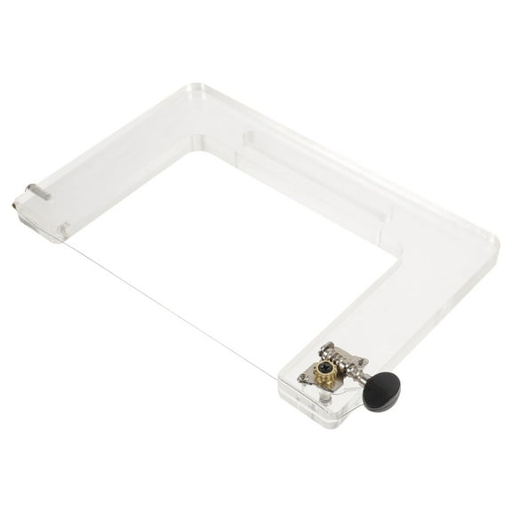 LEORX 1Pcs Soap Cutters for Soap Making White Rectangular Acrylic Metal for Home Use