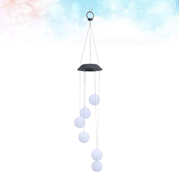 LEORX 1Pcs Solar Wind Chime Light Particle Ball for Solar Wind Chime Lamp White 78x12.5x12.5in
