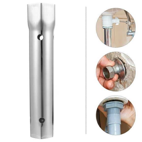LEORX 1Pcs Stainless Steel Wrench Socket for Plumbers Home Repair 11.9X1.8X1.6In