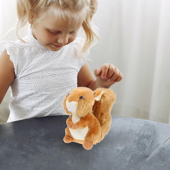 LEORX 1Pcs Stuffed Soft Toys Plush Light Brown Holiday Celebration