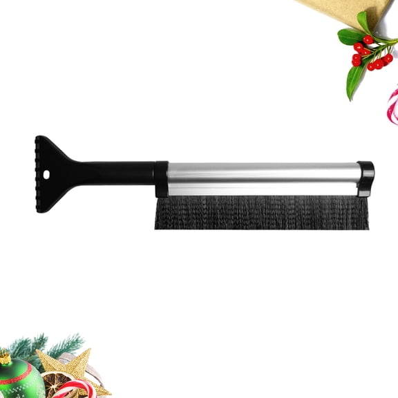 LEORX Snow Brush Car Snow Ice Scraper Black 1Set for Winter Maintenance