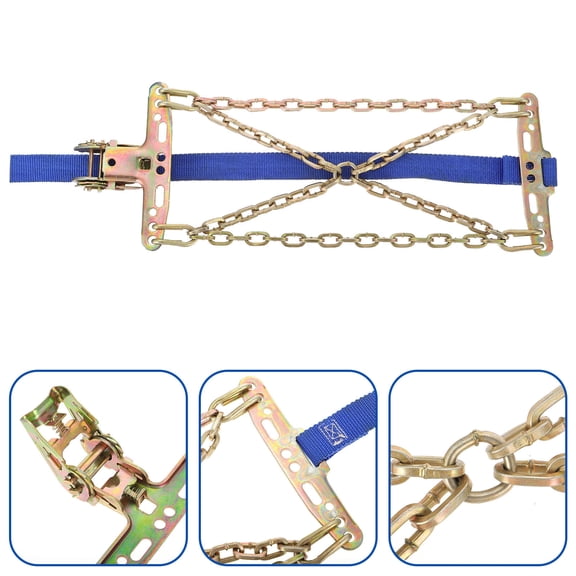 LEORX 1Pcs Thickened Tire Anti Skid Chains Steel Tire Chain Multi for Sand Road
