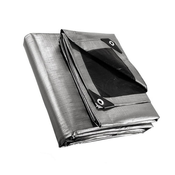 LEORX 1Pcs Waterproof Camping Ground Sheet Silver PE Rainproof Canopy for Outdoor