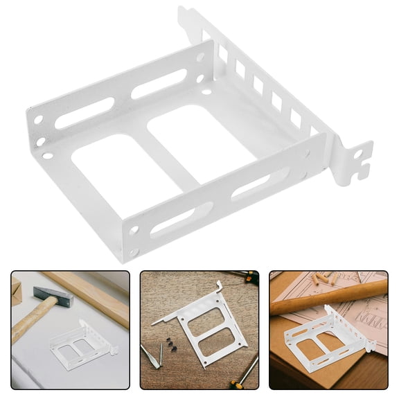 LEORX 1Pcs White Metal Hard Drive Tray Compatible with Mechanical and