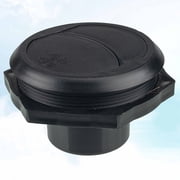LEORX 1Set 8.2X3.2in Black Round Universal Air Conditioning Vent Outlet for Home DIY RV Repair