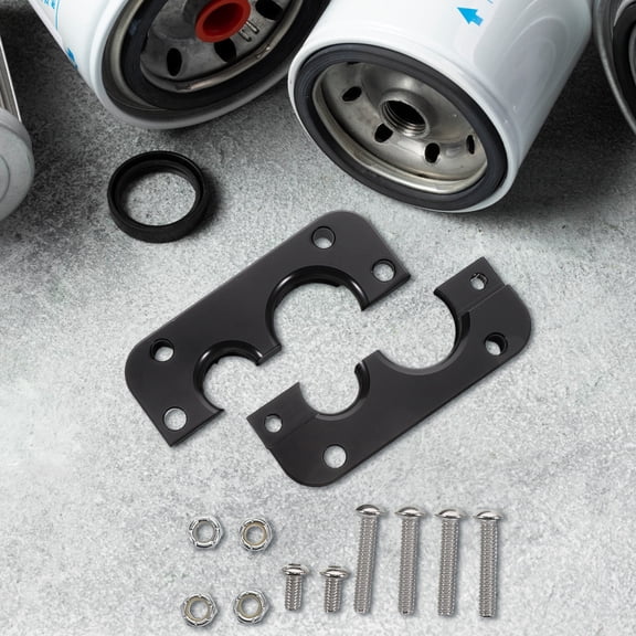 LEORX 1Set Aluminium Alloy Firewall Connector Automotive for Car with Round Hole 9.50X5.50X1.20in