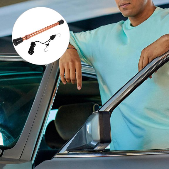 LEORX 1Set Amber Hood Support Tool for Mechanics Car Hood Prop Rod 15.72X1.57X1.57In