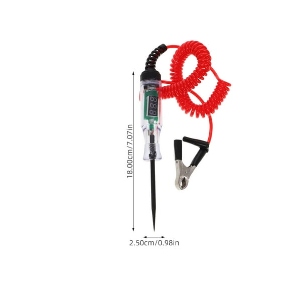 LEORX 1Set Automotive Circuit Tester for Car Electrical Circuits Multifunctional Digital Display Plastic Metal