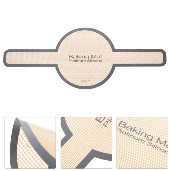 LEORX 1Set Baking Mats for Rolling Dough Black Easy to Rolling Multi Function for Home Bakers