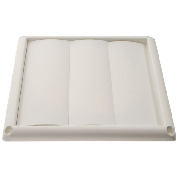 LEORX Louvered Dryer Vent Cover Outdoor Dryer Vent Cover White ABS 1Pack Snake Proof