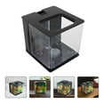 thumbnail image 1 of LEORX 1Set Clear Fish Tank Acrylic Small Fish Rearing Container Transparent, 1 of 8