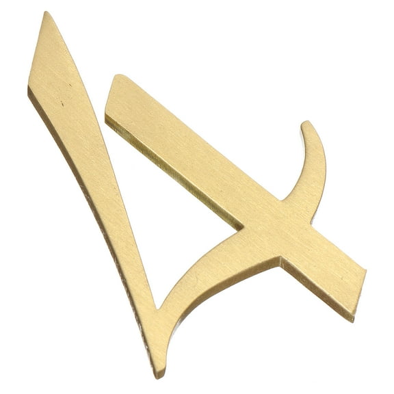 LEORX 1Set Copper Door Number for Outside Mailbox Number Sign