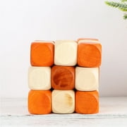 LEORX 1Set Desk Toys for Office Men Wooden Cube Puzzle Creativity Development Cube Shape Home DIY Party Game