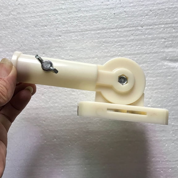 LEORX 1Pc Plastic Flagpole Bracket Light Yellow Pole Bracket for Veranda Backyard Display