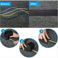 thumbnail image 1 of LEORX 1Set Floor Wire Protector Black Polyester Cable Organization for 11.8X3.9X0.08In, 1 of 7