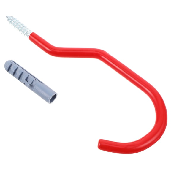 LEORX 1Set Garage Hanging Hooks for Bicycle and Tool Storage with PVC Coating