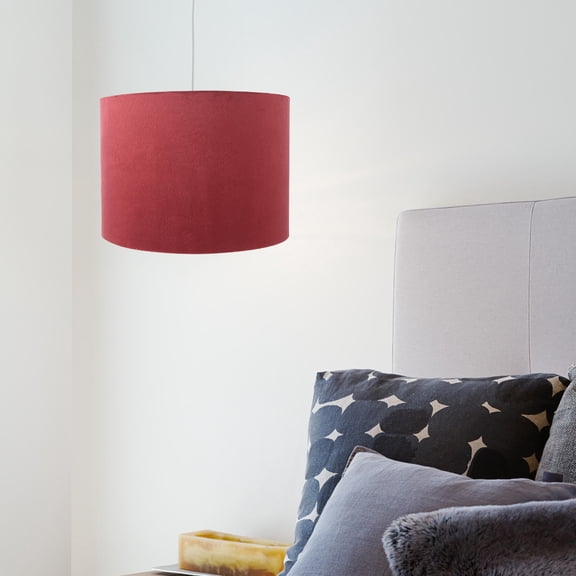 LEORX 1Set Grad Lampshade Velour Dark Red Unique Design for Home Owners