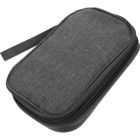 LEORX 1Set Grey Oxford Cloth Electric Cable Organizer Bag for Travel Accessory Bags