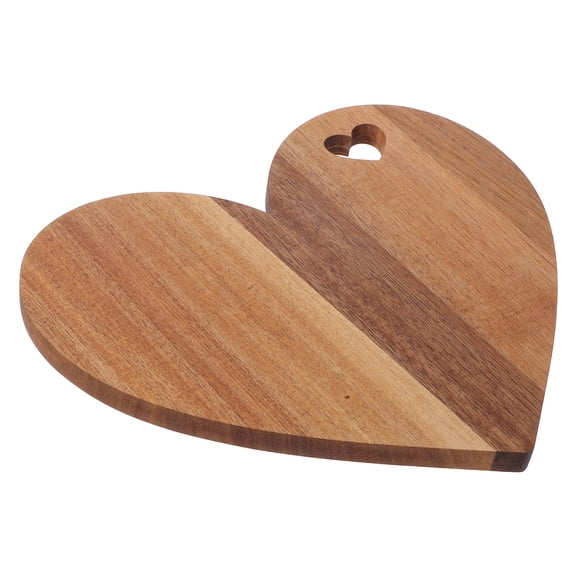 LEORX Heart Shaped Charcuterie Board Wood Cutting Bread Board For Home Users On Christmas 1Pack