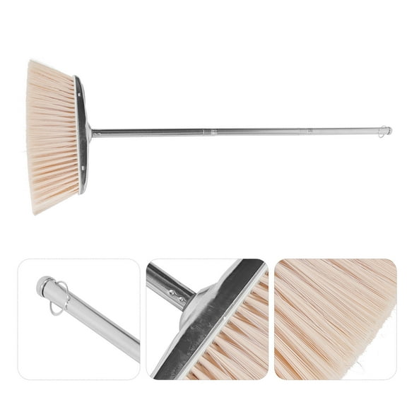LEORX Broom Khaki 1Set 35.4x12.2x1.8in Floor Scrub Brush Floor Scrubbing