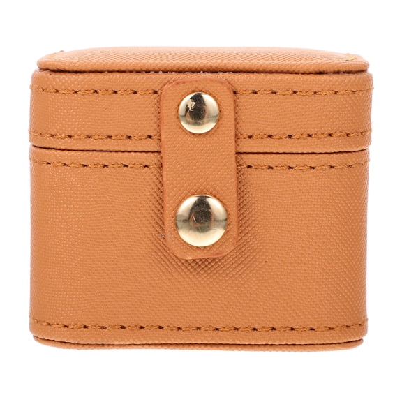 LEORX 1Set Jewelry Box Trinket Box Orange Metal Storage for Dressing Table