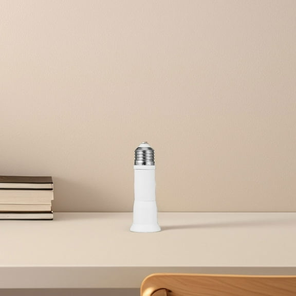 LEORX 1Set Light Bulb Extension Socket Metal Pc Plastic E27 Compatibility for Hard-to-reach Areas