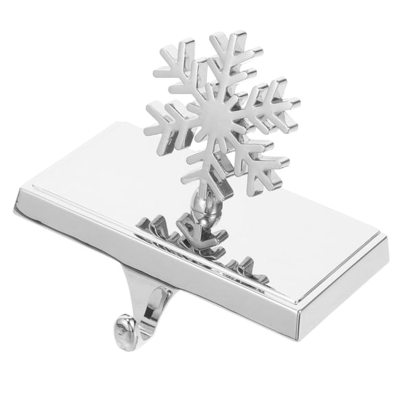 LEORX 1Set Mantel Stocking Hooks Snowflake Shaped For Hanging Holiday Decor