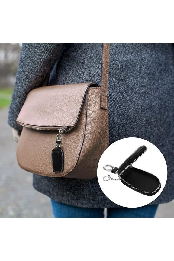 1Set Portable Key Bag for Outdoor Use with Rectangular Shape and Zipper Pack Design