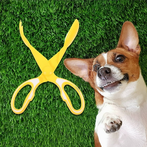 LEORX 1Set Portable Pet Poop Picker Dog with Long Handle for Outdoor Use on Grass Gravel Pavement